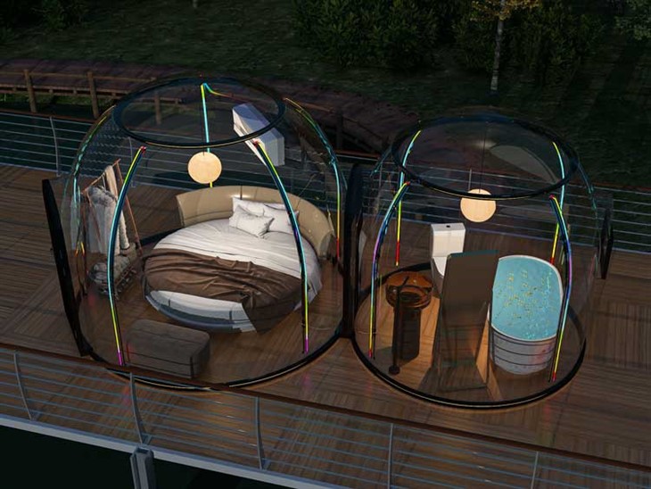 Geodesic Dome House Outdoor For 10-14 People